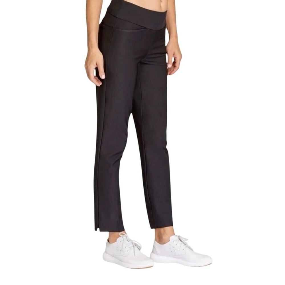 Tail Women’s dark navy pull-on pants, ankle, pockets, stretch, Size 8